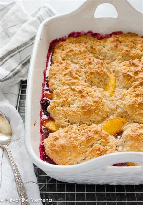 Fresh Peach Blackberry Cobbler Is A Delicious Blend Of Juicy Peaches