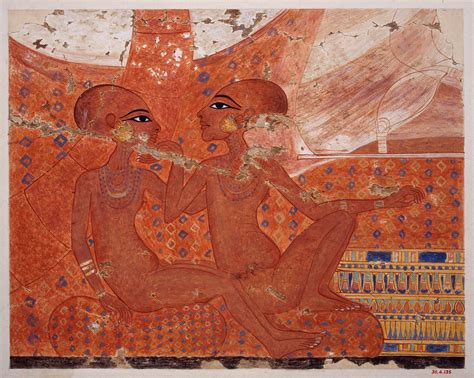 two princesses artist nina de garis davies 1881 1965 period new kingdom amarna period