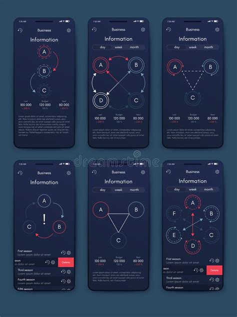 Vector Graphics Infographics With Mobile Phone Template For Creating