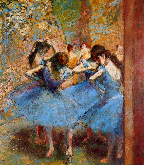 Dancers In Blue Painting Edgar Degas Oil Paintings