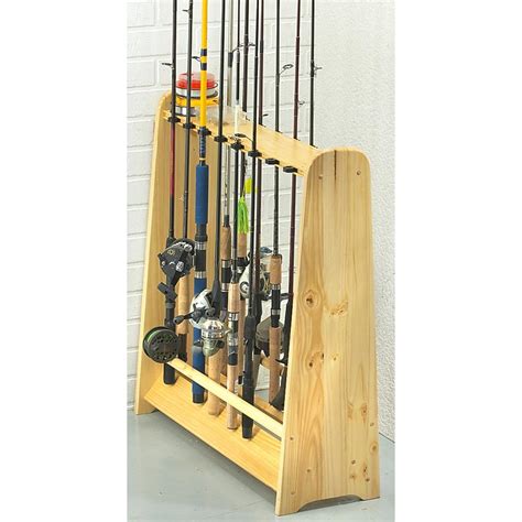 Fishing Rod Display Racks ~ Outdoor Wood Vise