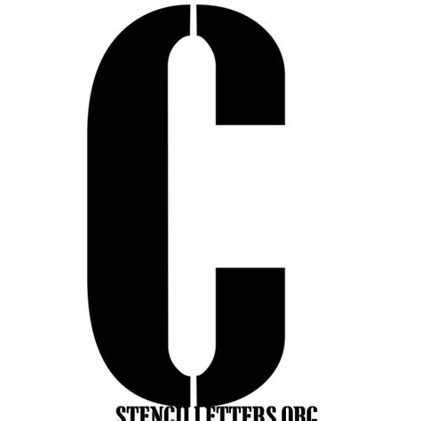 Army Crates Free Printable Letter Stencils With Outline Cutout Letters