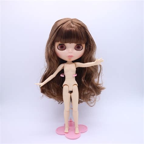 Joint Body Nude Blyth Doll Brown Hair Factory Doll Fashion Doll