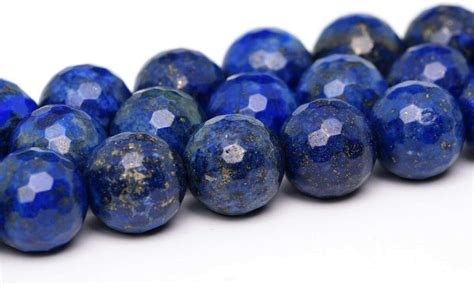 6mm Natural Lapis Lazuli Beads Grade Aa Micro Faceted Round