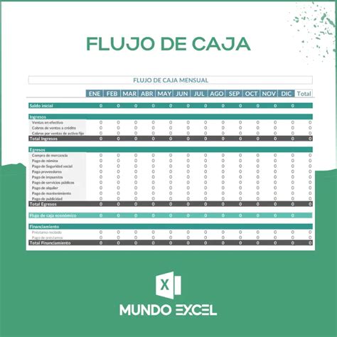 🥇 Plantilla Excel Flujo De Caja