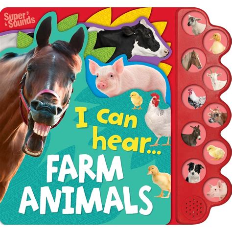 10 Button Super Sound Book I Can Hear Farm Animals Big W