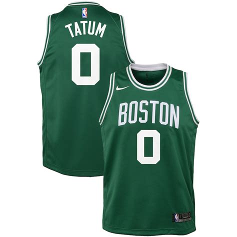 Nike Jayson Tatum Boston Celtics Youth Green Swingman Jersey Icon Edition