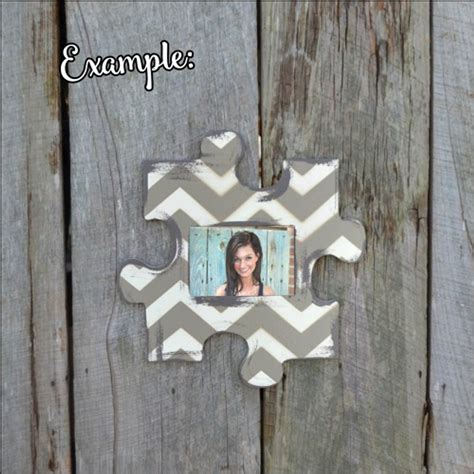 4x6 Picture Unfinished Frames Paintable Cutout Shape Puzzle Piece Diy