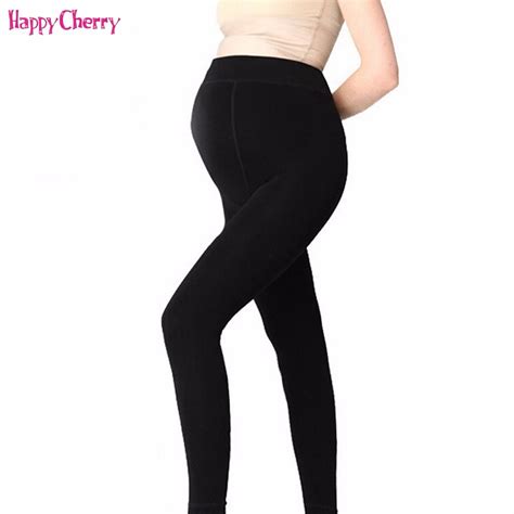 Maternity Clothing Winter Pregnant Woman Thickened Tights Adjustable
