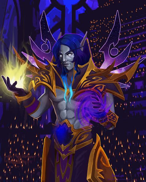 Void Elf Priest By Azuralynx World Of Warcraft Characters World Of