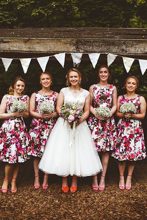 18 Most Beautiful Floral Bridesmaid Dresses Wedding Dresses Guide