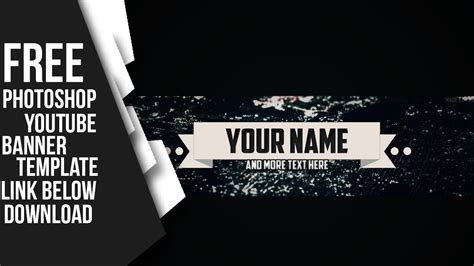 Banner Template Youtube Banner Template Psd Download Free