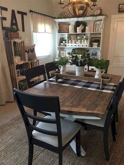 Wonderful Farmhouse Style Dining Room Design Ideas 34 | Modern