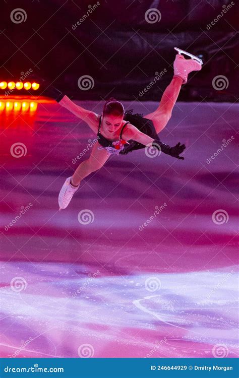 Minsk Belarus â€ April 9 2022 Female Figure Skater Aleksandra