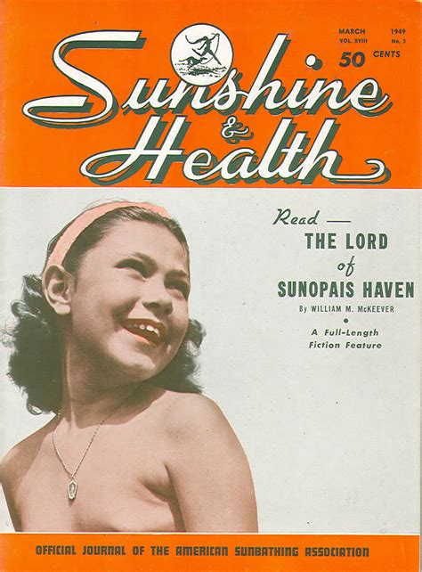 Sunshine Health March 1949 Read The Lord Of Sunopais Hav