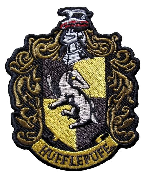 Harry Potter Hufflepuff Crest Embroidered Patch Officially Licensed | eBay