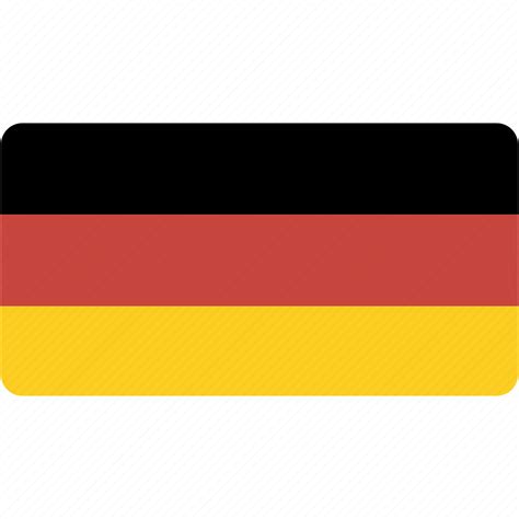 Flag Germany Rectangular Country Flags National Rectangle Icon