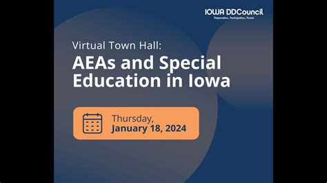 Aea And Special Education In Iowa Virtual Town Hall Youtube