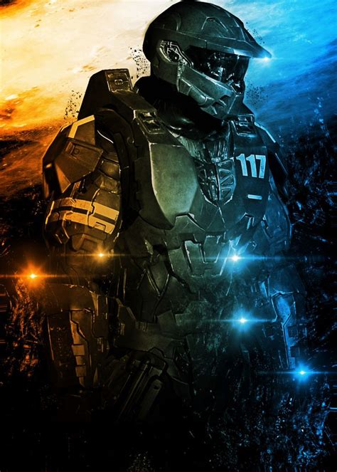 Halo Poster Poster Print By Lost Boys Dsgn Displate In 2020 Halo