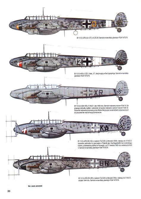 Messerschmitt Bf G Heavy Fighter Luftwaffe Variants Luftwaffe