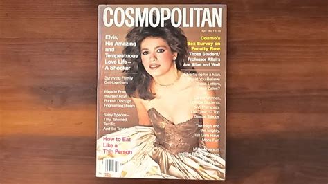 1982 April Asmr Magazine Flip Through Cosmopolitan W Gia Carangi Sissy Spacek Elvis Presley