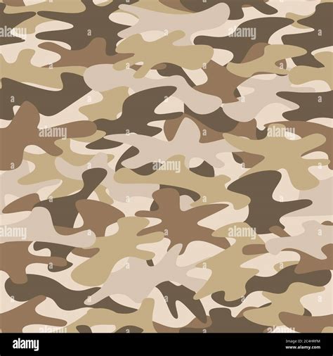 Texture Military Camouflage Seamless Pattern Abstract Army Vector