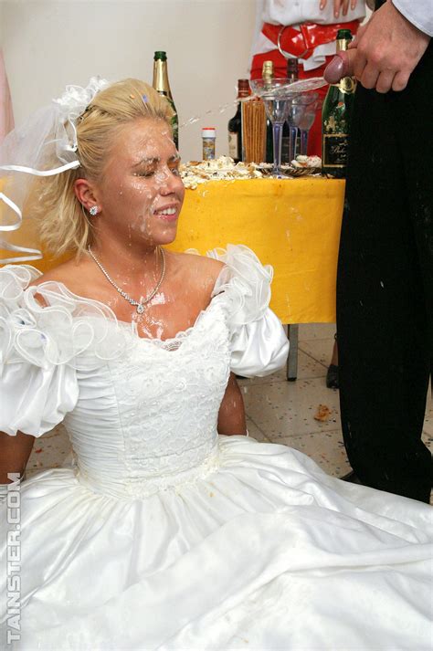 Satingasm On Twitter Piss Bukkake For Bride In Satin Weddingdress Satinfetish Gangbang