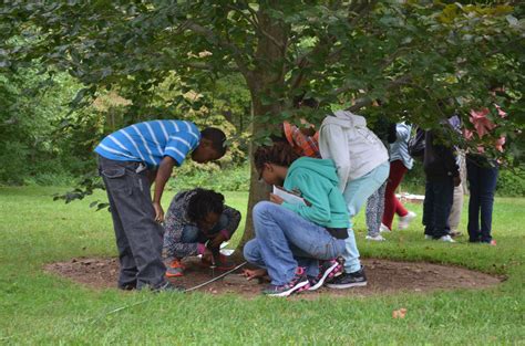 Kids Learning Science And Math Outdoors In Nature Lewis Ginter