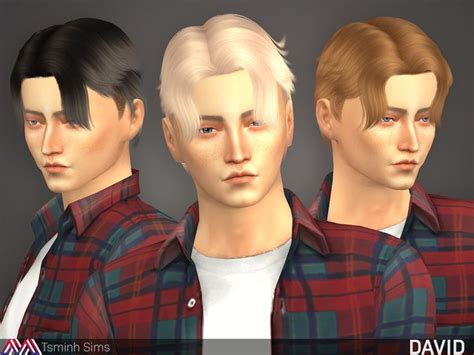 New Meshes Found In Tsr Category Sims 4 Male Hairstyles David