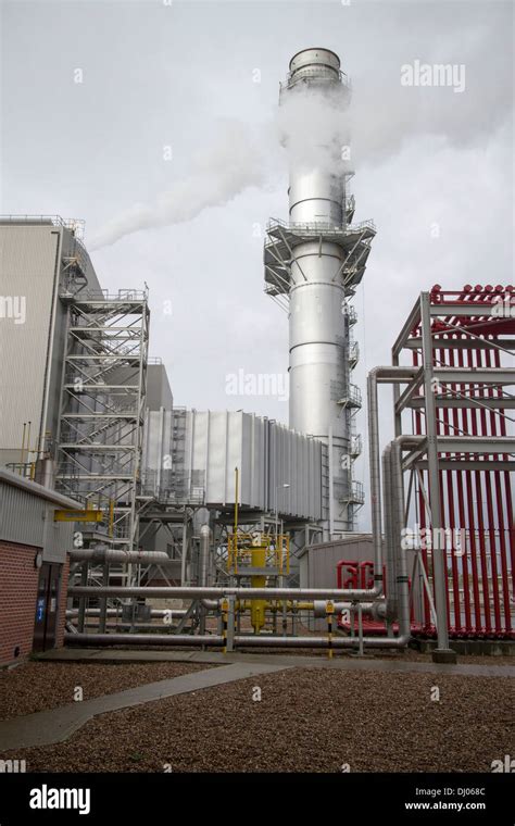 Rwe Npower Staythorpe Gas Fired Power Station Located In
