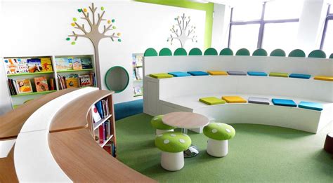 Multi Functional School Library Design Case Study Library Seating