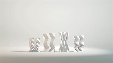 Folding Patterns Simulating Folded Paper Structures