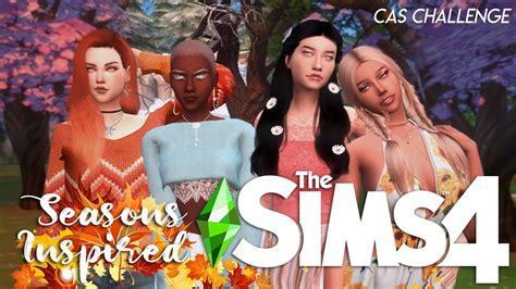 Seasons Inspired Create A Sim With Cc Links Sims 4 Speed Cas Youtube