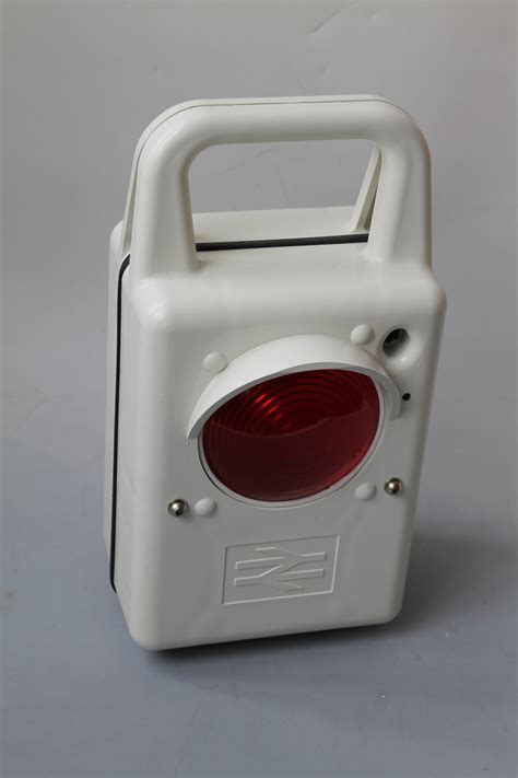 A British Railways Battery Tail Lamp In White Moulded Plastic Red