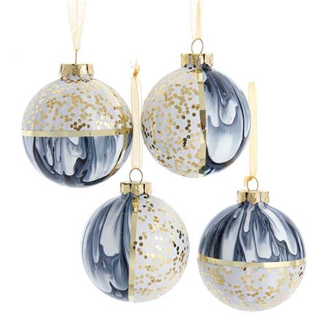 Black And White Ball Ornament — Beths A Christmas And Holiday Shop