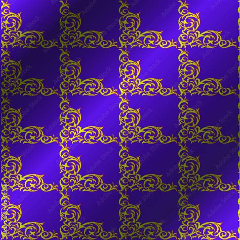 Royal Vector Textile On Purple Background Luxury Purple Royal