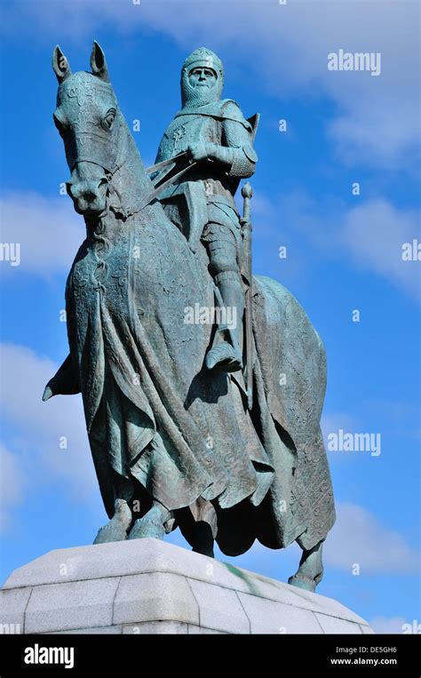 Equestrian Statue Of Robert The Bruce At Bannockburn Stirling