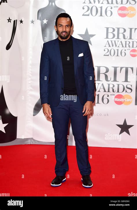 Craig David Arriving For The 2016 Brit Awards At The O2 Arena London