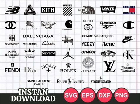 Popular Fashion Logo Svg Mega Pack