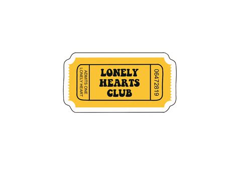 Lonely Hearts Club Sticker The Digital Hub