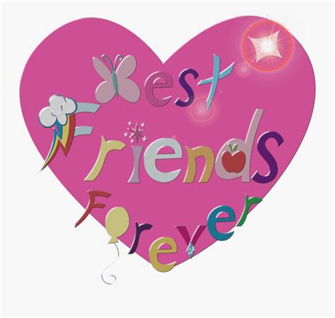 Best Friends Forever In Heart Free Transparent Clipart Clipartkey