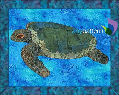Sea Turtle Applique Quilt Pattern Craftsy Turtle Quilt Sea Turtle