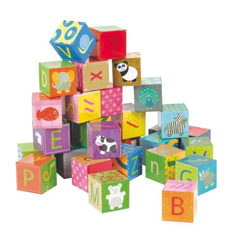 Cool 3d art on paper. jouet en bois Jeu de cube en bois JANOD Alphabet Jouet en bois