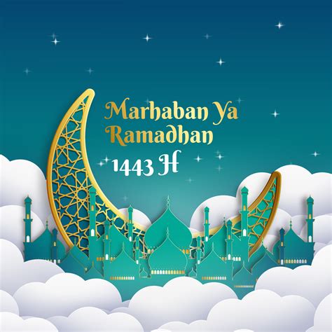 10 Poster Ucapan Marhaban Ya Ramadhan 1443 H 2022 M Cocok Untuk