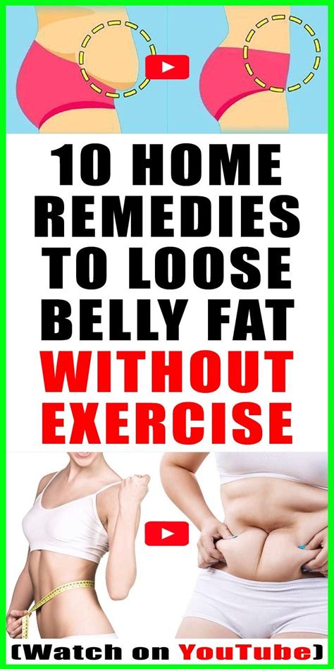 10 Home Remedies To Lose Belly Fat Without Exercise Exercisewalls