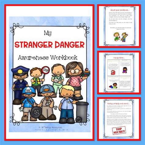 My Stranger Danger Awareness Workbook Personal Safety Lesson