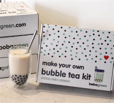diy bubble tea kit taro and milk tea flavor bobagreen
