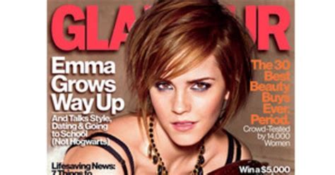 Hermione Hotness Emma Watson Poses In A Sexy Bra On Glamour Cover On