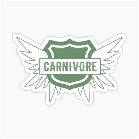 Carnivore Logo Sticker For Sale By Digdeepdesigns Redbubble