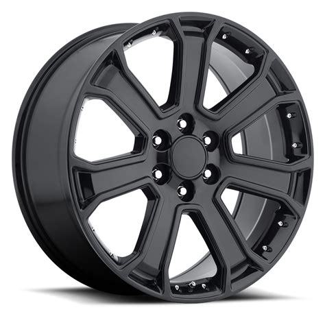 Factory Reproductions Wheels Fr 49 Gmc Yukon Denali Gloss Black Rim